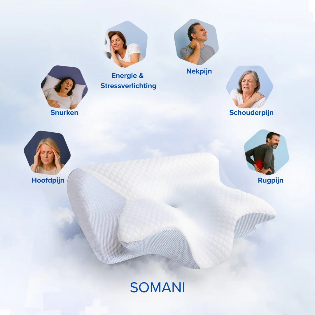 NeckRelief™ – Memory Foam Hoofdkussen